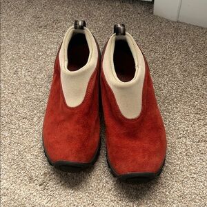 Merrell Red and Beige Slip-On Shoes
